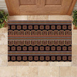 Bamenda Toghu Rubber Doormat Cameroon Traditional Pattern