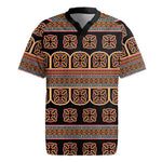 Bamenda Toghu Rugby Jersey Cameroon Traditional Pattern