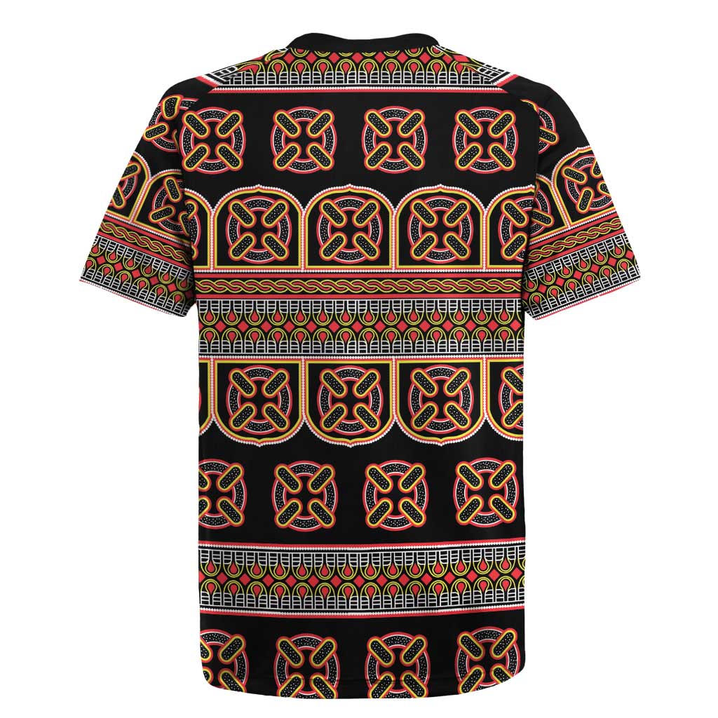 Bamenda Toghu Rugby Jersey Cameroon Traditional Pattern