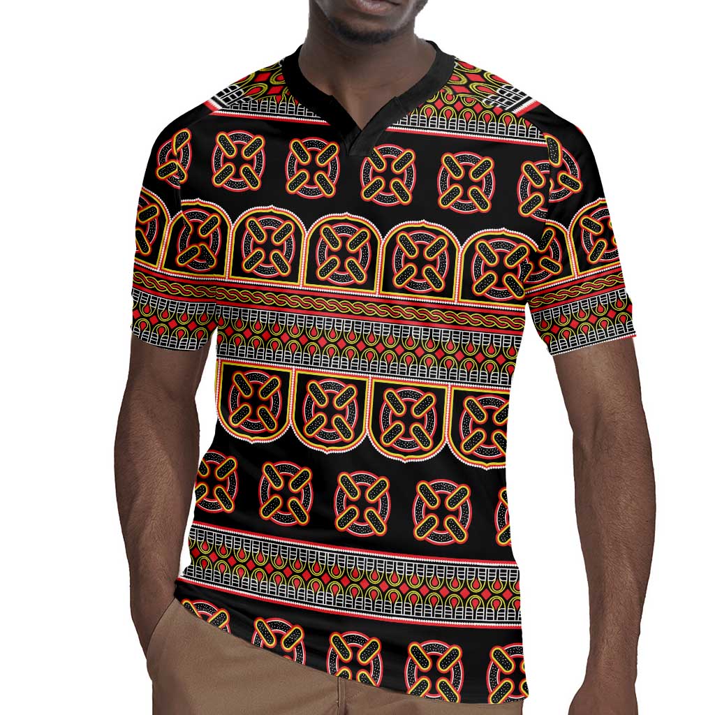 Bamenda Toghu Rugby Jersey Cameroon Traditional Pattern