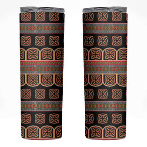 Bamenda Toghu Skinny Tumbler Cameroon Traditional Pattern
