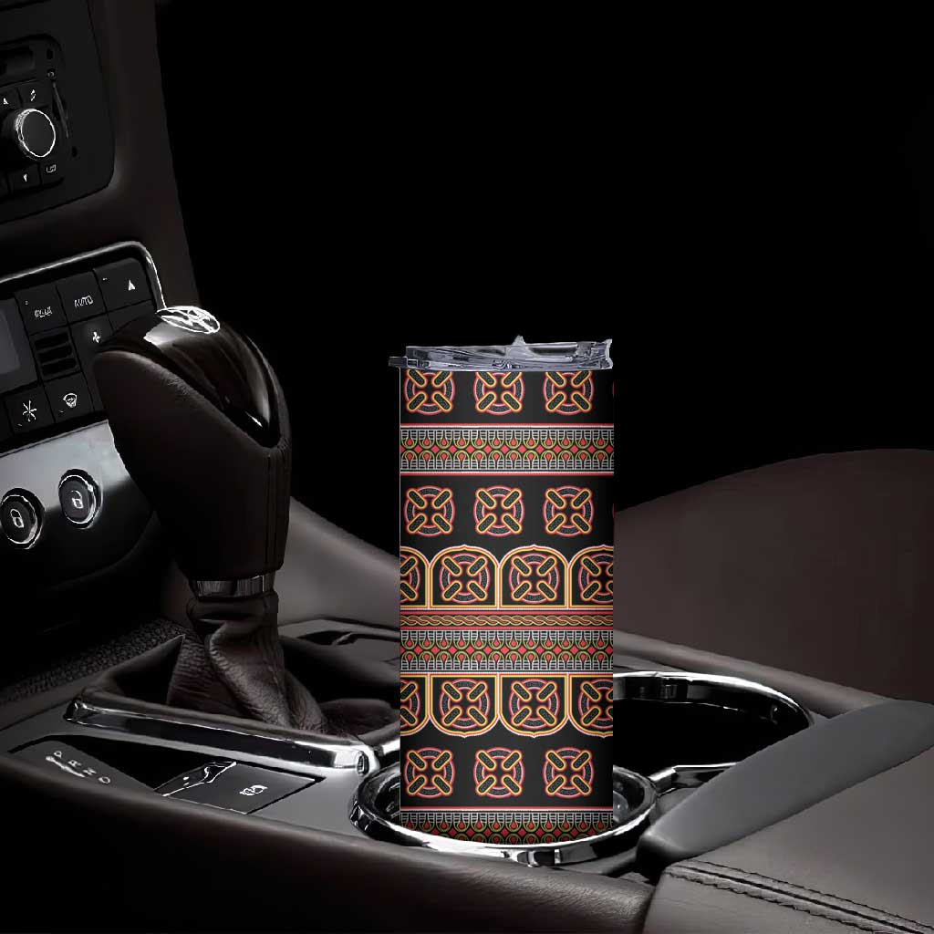 Bamenda Toghu Skinny Tumbler Cameroon Traditional Pattern