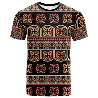Bamenda Toghu T shirt Cameroon Traditional Pattern