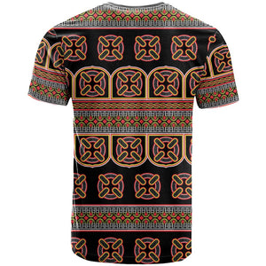 Bamenda Toghu T shirt Cameroon Traditional Pattern