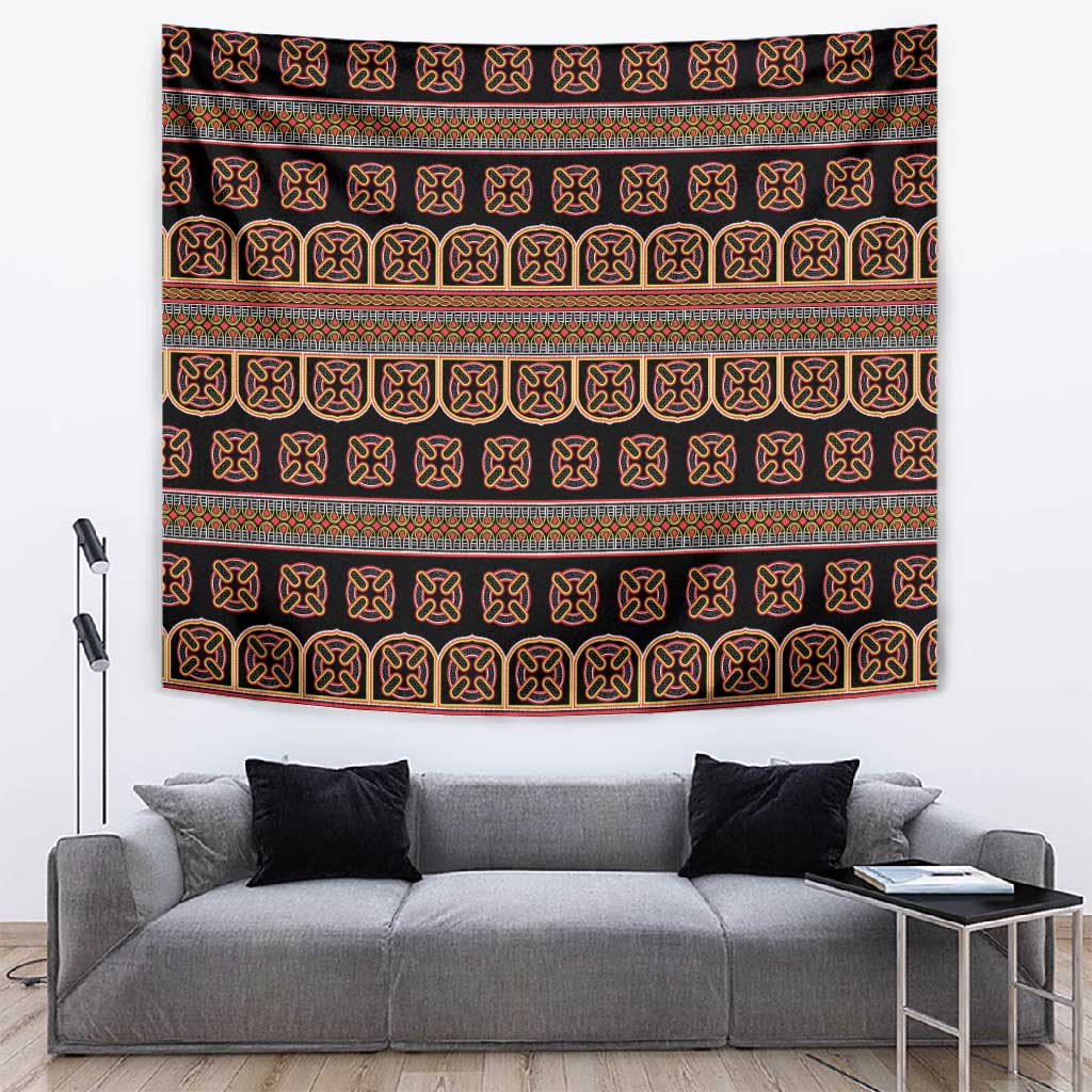 Bamenda Toghu Tapestry Cameroon Traditional Pattern