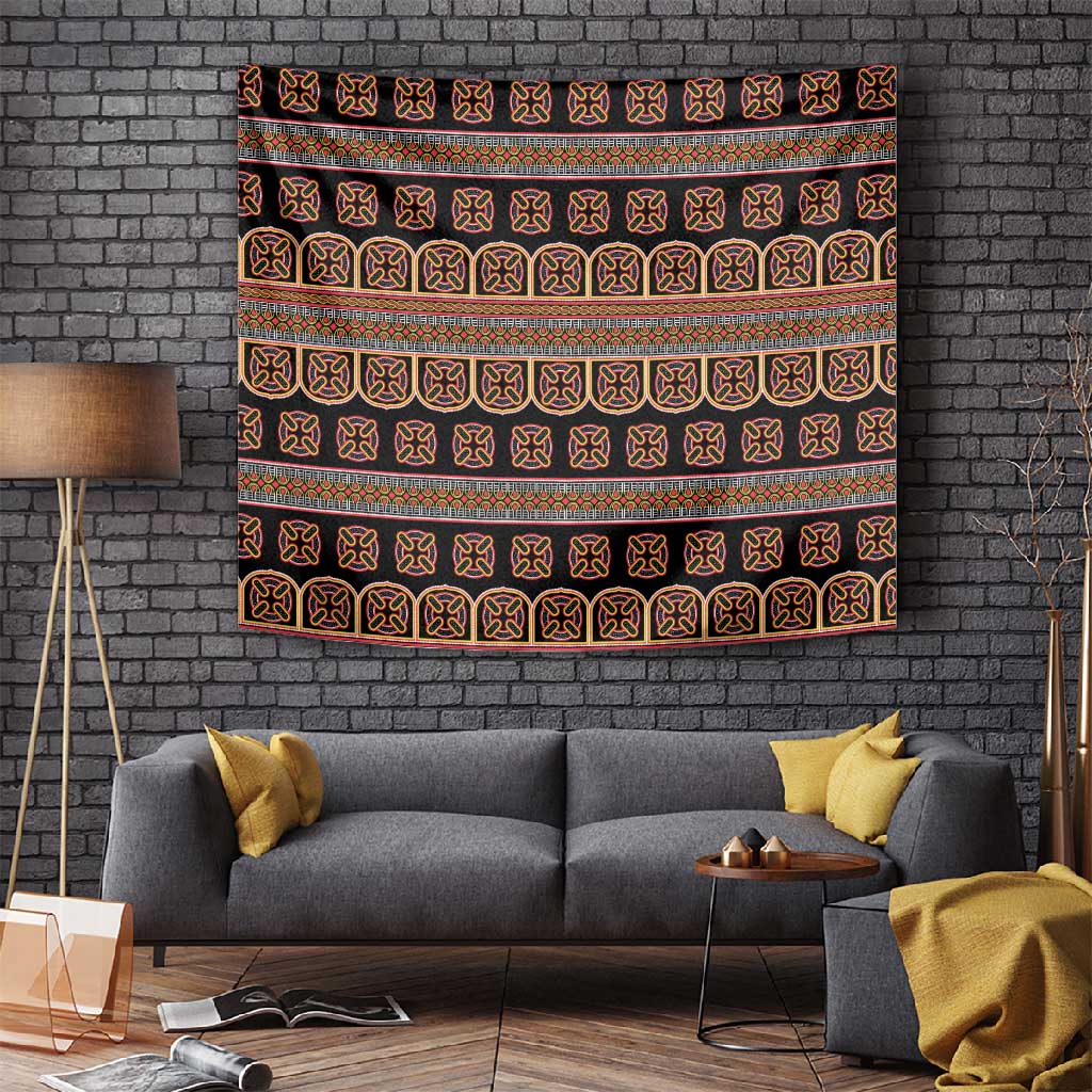 Bamenda Toghu Tapestry Cameroon Traditional Pattern