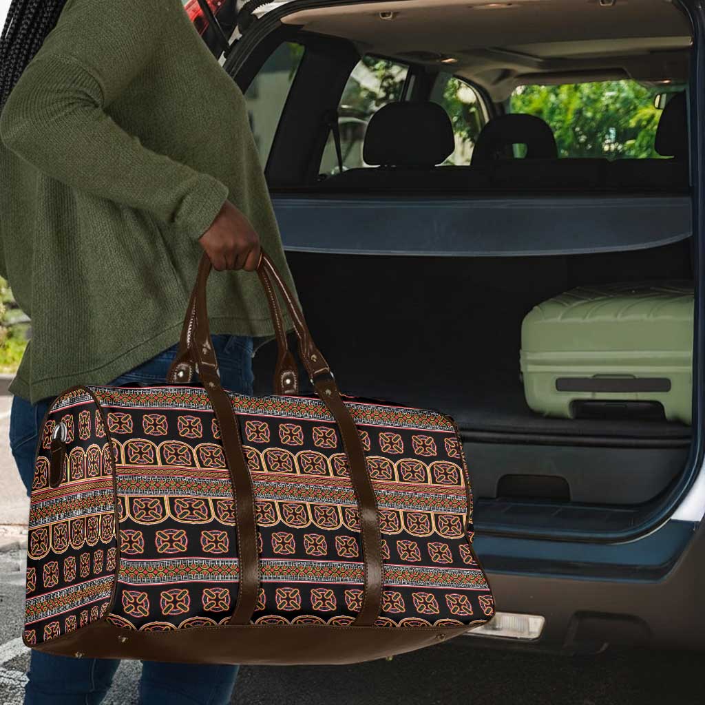 Bamenda Toghu Travel Bag Cameroon Traditional Pattern