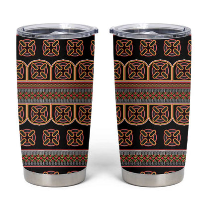 Bamenda Toghu Tumbler Cup Cameroon Traditional Pattern