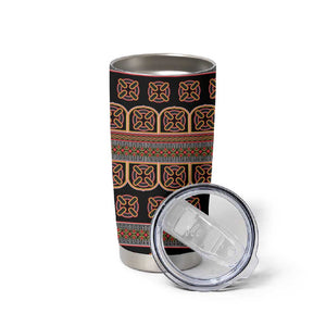 Bamenda Toghu Tumbler Cup Cameroon Traditional Pattern
