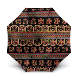 Bamenda Toghu Umbrella Cameroon Traditional Pattern
