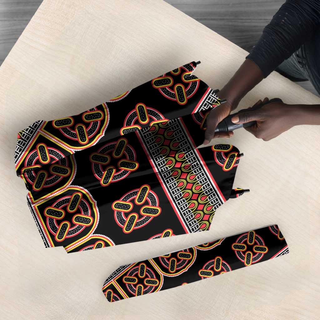 Bamenda Toghu Umbrella Cameroon Traditional Pattern