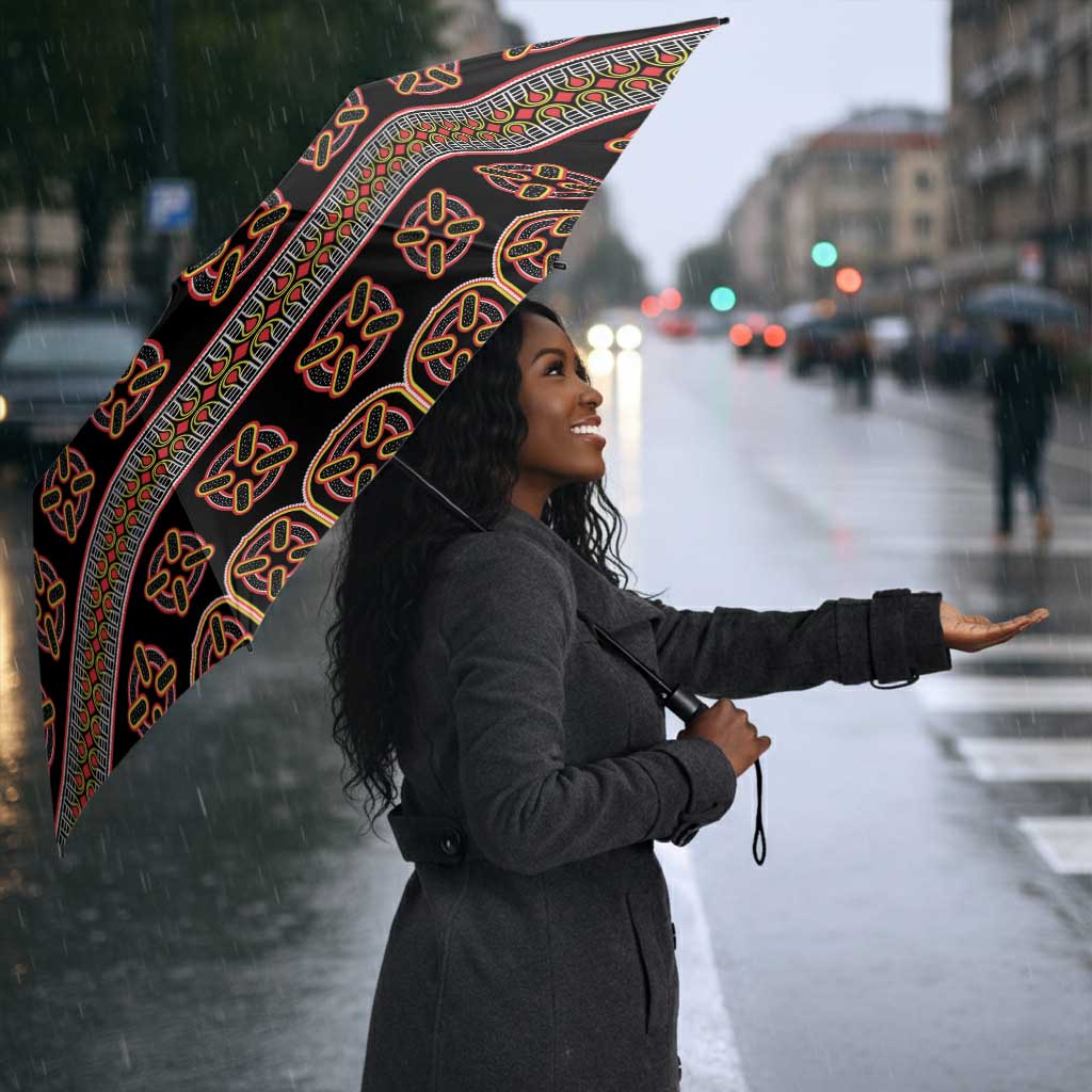 Bamenda Toghu Umbrella Cameroon Traditional Pattern