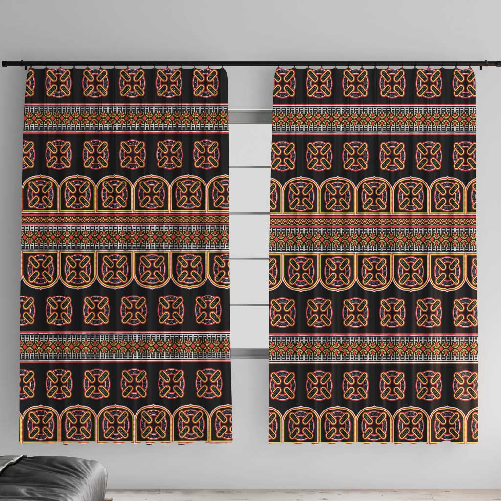 Bamenda Toghu Window Curtain Cameroon Traditional Pattern