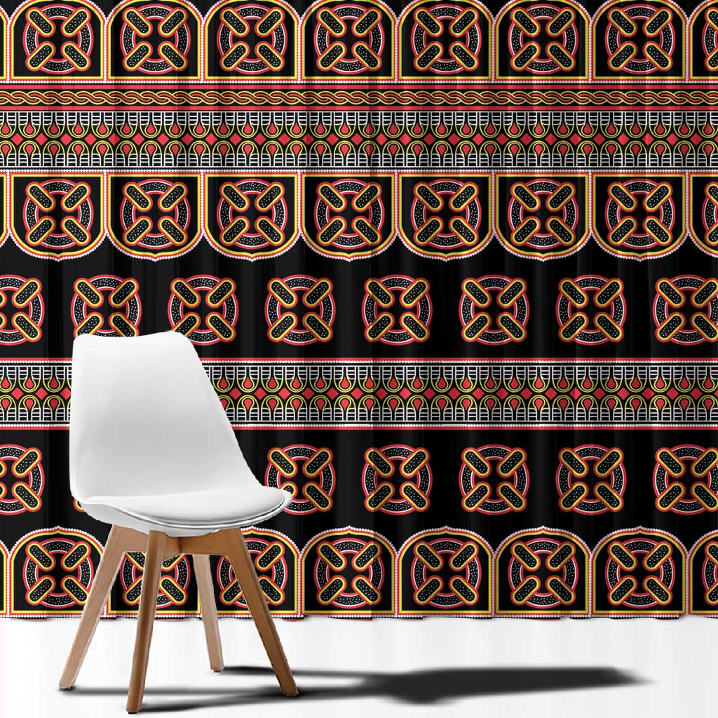 Bamenda Toghu Window Curtain Cameroon Traditional Pattern