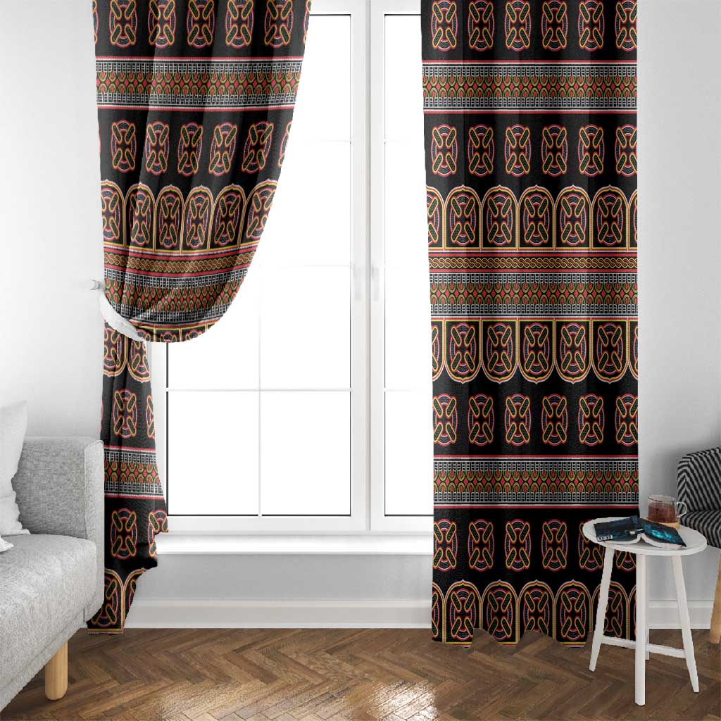 Bamenda Toghu Window Curtain Cameroon Traditional Pattern