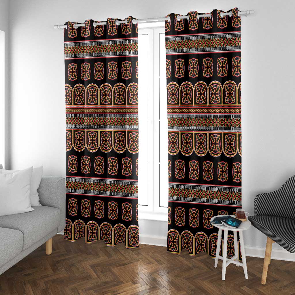 Bamenda Toghu Window Curtain Cameroon Traditional Pattern