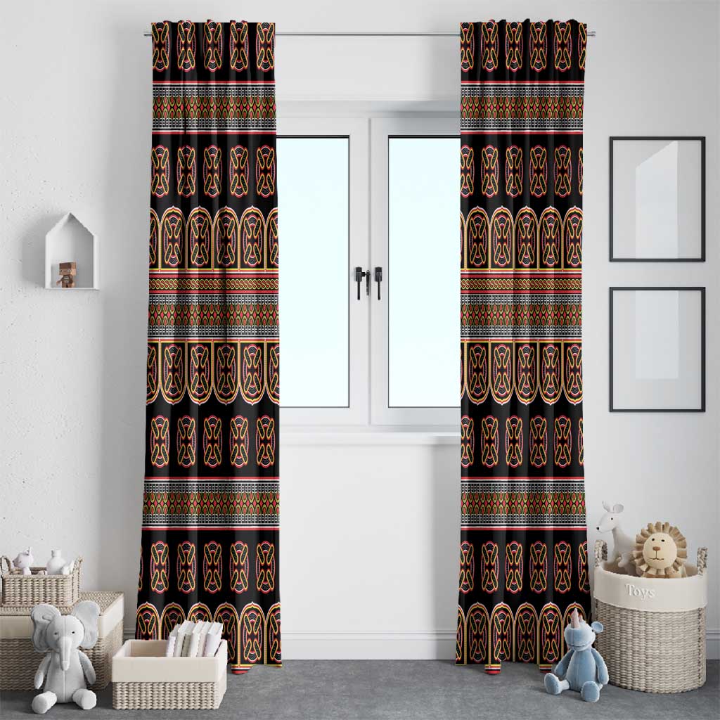 Bamenda Toghu Window Curtain Cameroon Traditional Pattern