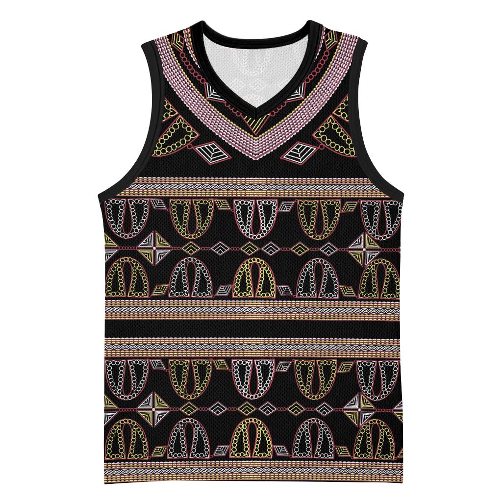 Cameroon Basketball Jersey Toghu Pattern Heritage