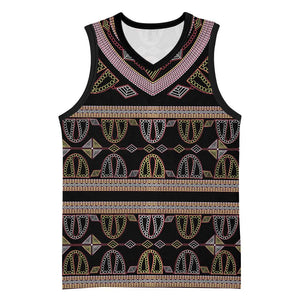 Cameroon Basketball Jersey Toghu Pattern Heritage
