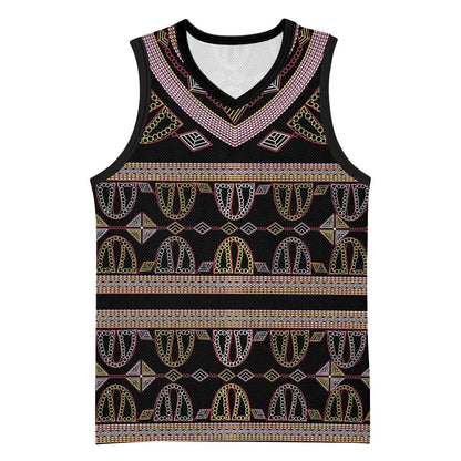 Cameroon Basketball Jersey Toghu Pattern Heritage
