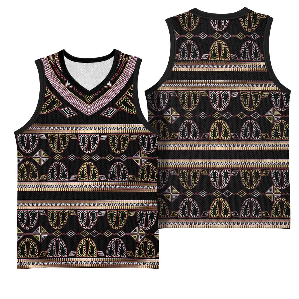 Cameroon Basketball Jersey Toghu Pattern Heritage