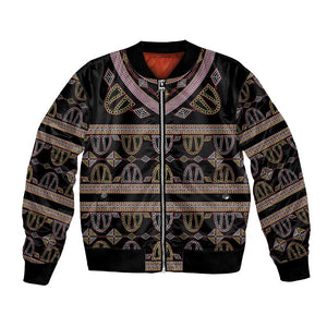 Cameroon Bomber Jacket Toghu Pattern Heritage