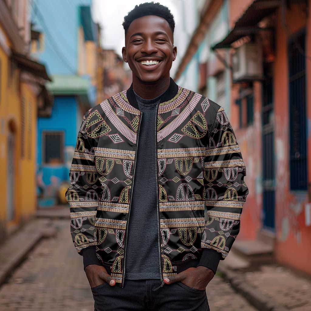 Cameroon Bomber Jacket Toghu Pattern Heritage