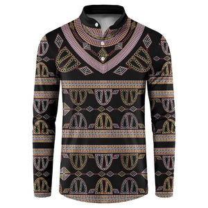 Cameroon Button Sweatshirt Toghu Pattern Heritage