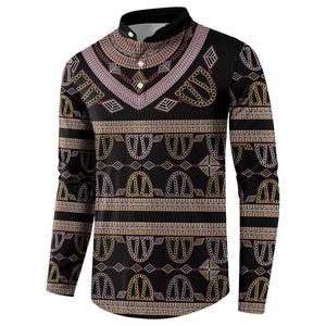Cameroon Button Sweatshirt Toghu Pattern Heritage