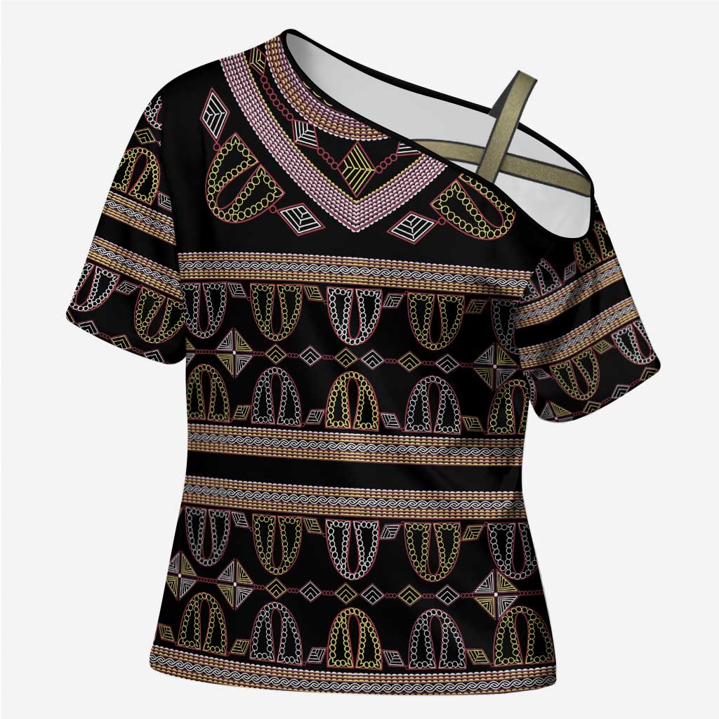 Cameroon Cross Shoulder Shirt Toghu Pattern Heritage