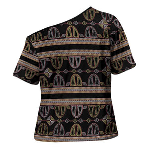 Cameroon Cross Shoulder Shirt Toghu Pattern Heritage