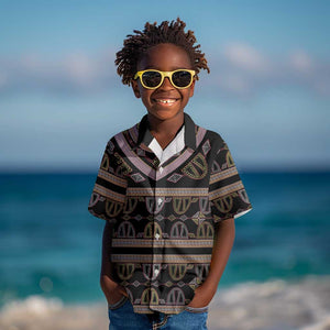 Cameroon Kid Hawaiian Shirt Toghu Pattern Heritage