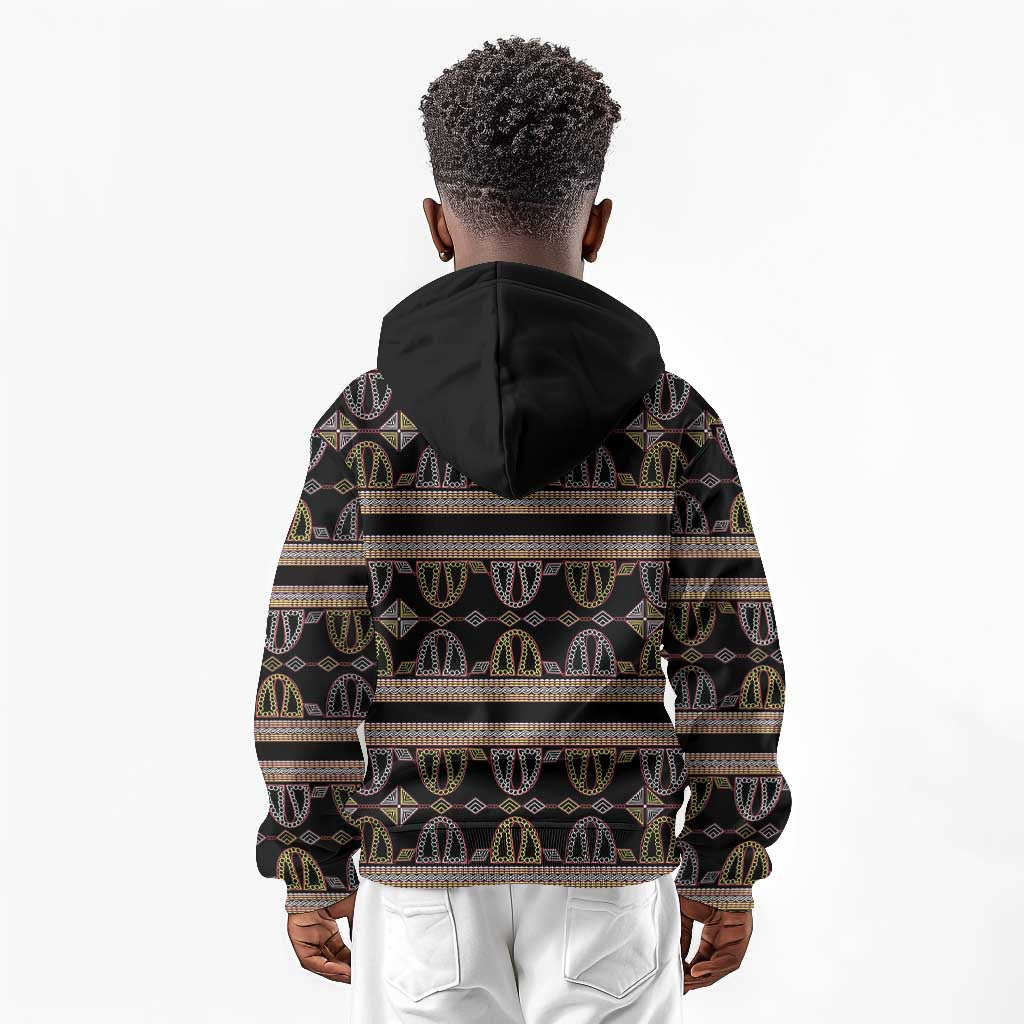 Cameroon Kid Hoodie Toghu Pattern Heritage