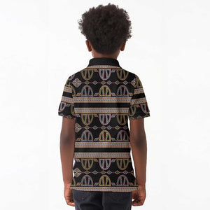 Cameroon Kid Polo Shirt Toghu Pattern Heritage