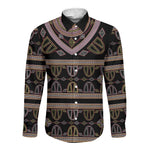 Cameroon Long Sleeve Button Shirt Toghu Pattern Heritage