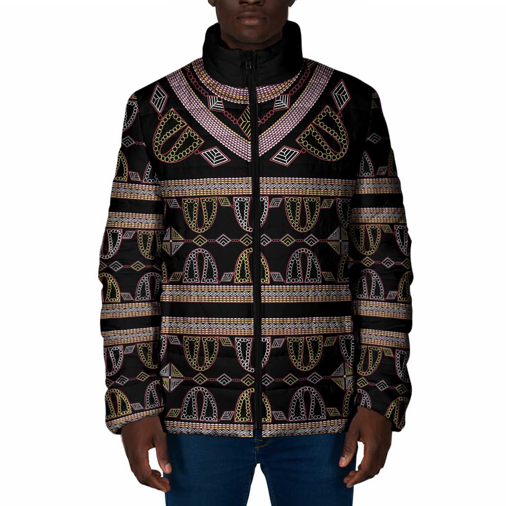 Cameroon Padded Jacket Toghu Pattern Heritage