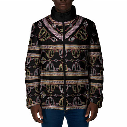 Cameroon Padded Jacket Toghu Pattern Heritage