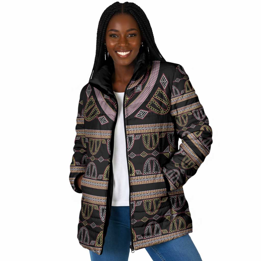 Cameroon Padded Jacket Toghu Pattern Heritage