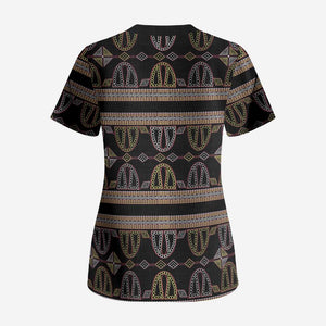 Cameroon Scrub Top Toghu Pattern Heritage