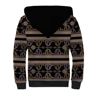 Cameroon Sherpa Hoodie Toghu Pattern Heritage