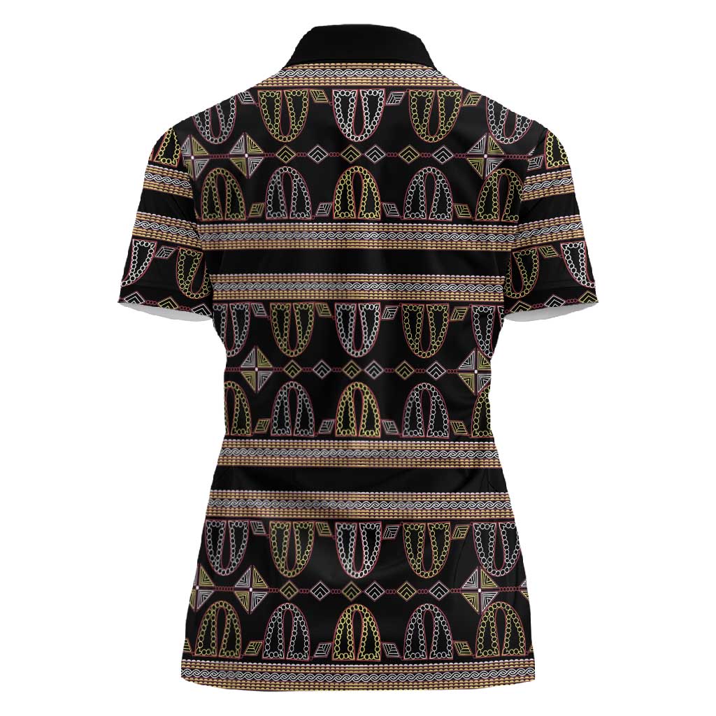 Cameroon Women Polo Shirt Toghu Pattern Heritage