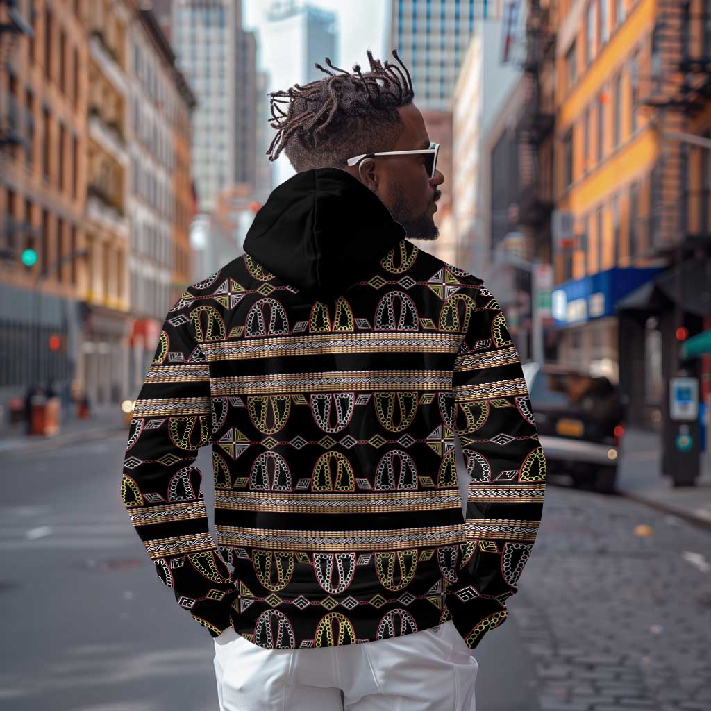 Cameroon Zip Hoodie Toghu Pattern Heritage