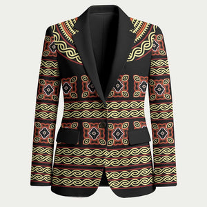 Cameroon Traditional Pattern Blazer Bamenda Royal Toghu