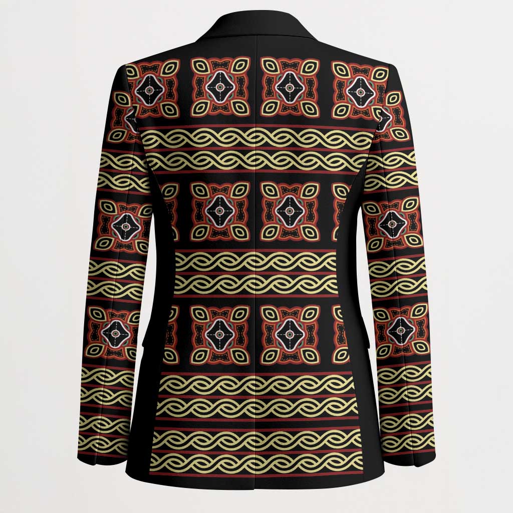 Cameroon Traditional Pattern Blazer Bamenda Royal Toghu