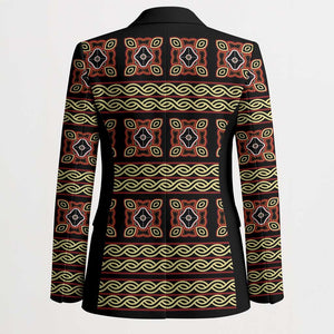 Cameroon Traditional Pattern Blazer Bamenda Royal Toghu