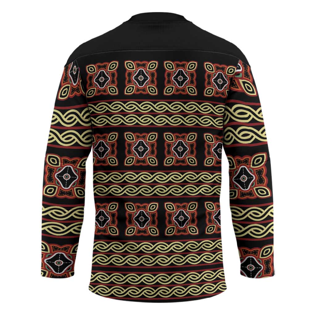 Cameroon Traditional Pattern Hockey Jersey Bamenda Royal Toghu