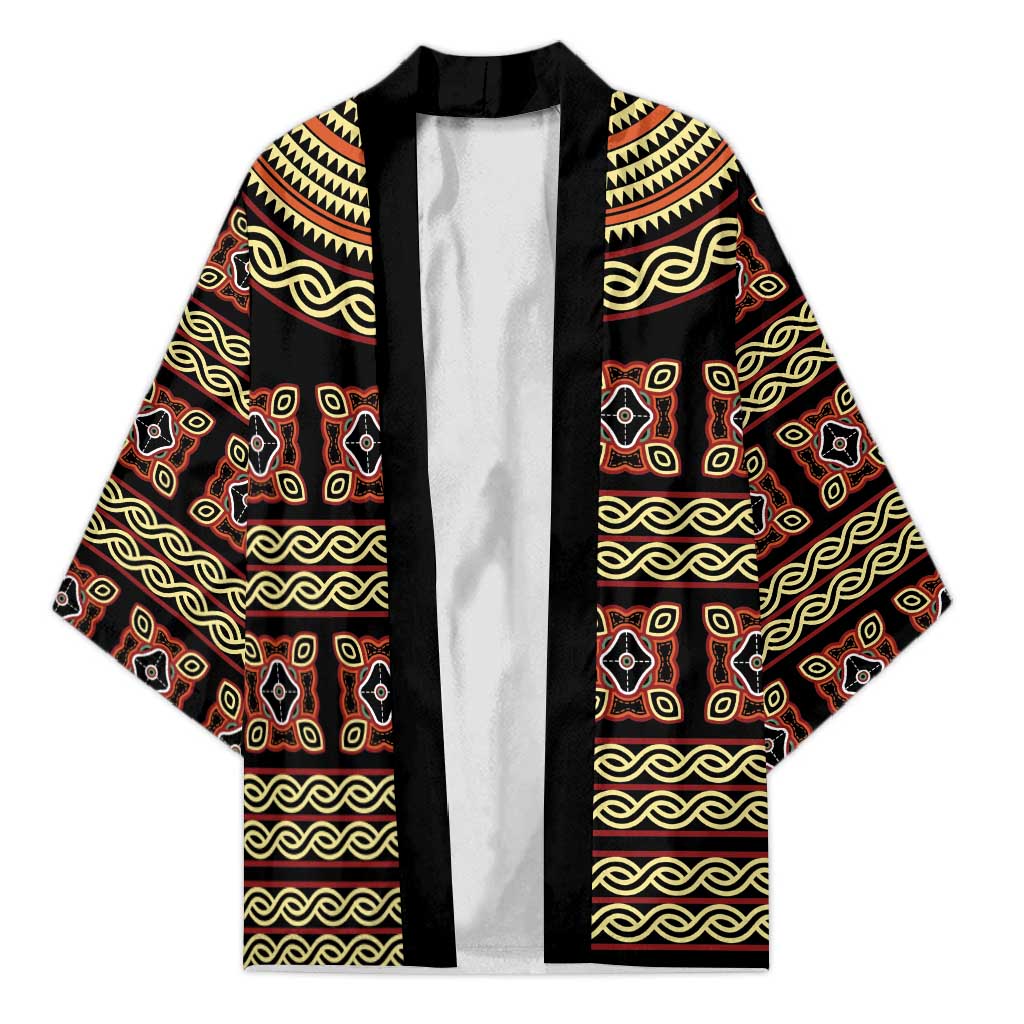 Cameroon Traditional Pattern Kimono Bamenda Royal Toghu