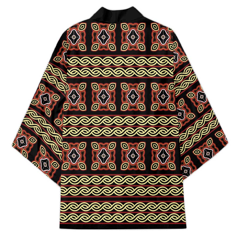 Cameroon Traditional Pattern Kimono Bamenda Royal Toghu