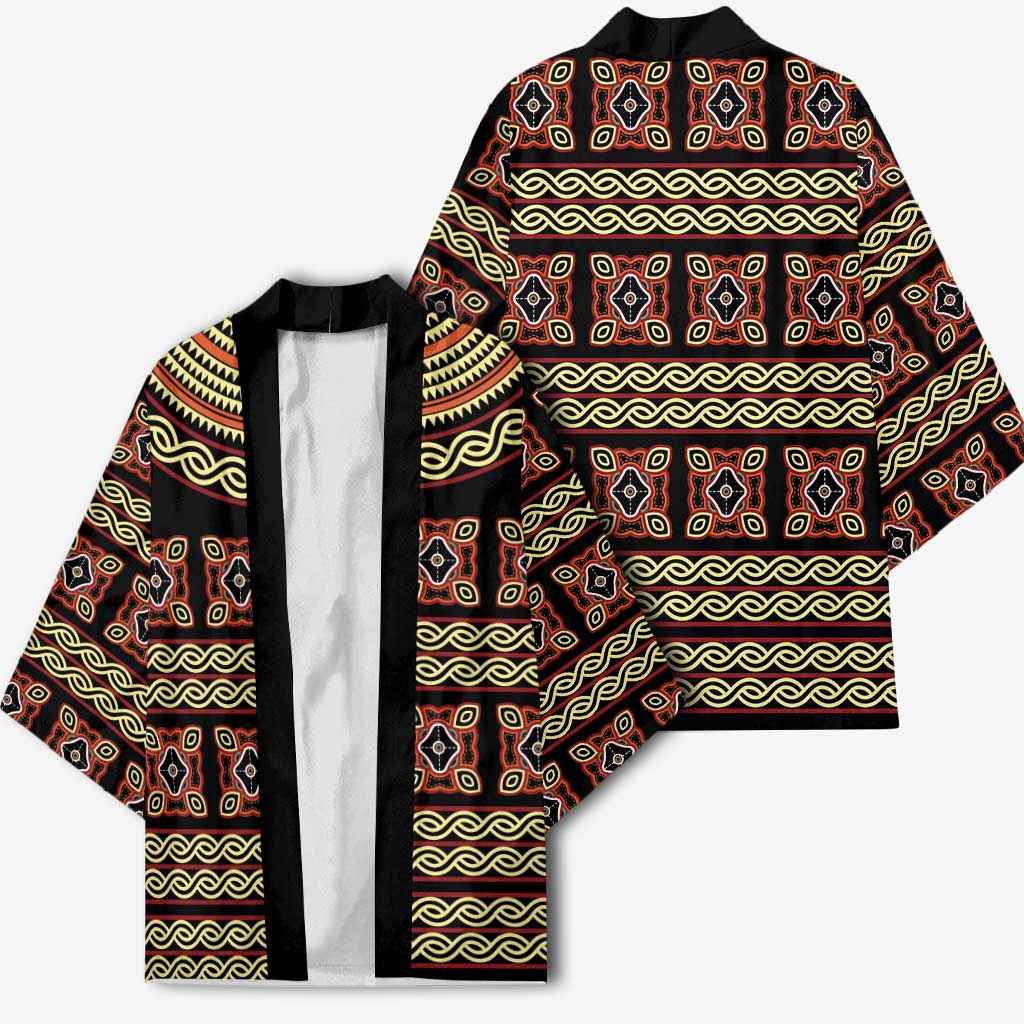Cameroon Traditional Pattern Kimono Bamenda Royal Toghu