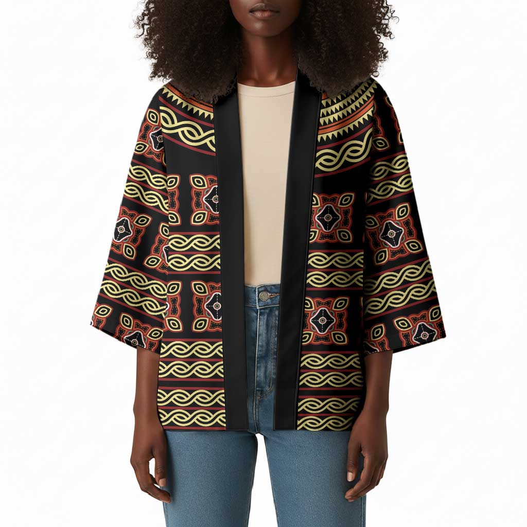 Cameroon Traditional Pattern Kimono Bamenda Royal Toghu